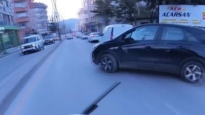 Trafik tart��mas�nda ger�e�i kask kameras� ortaya ��kard�