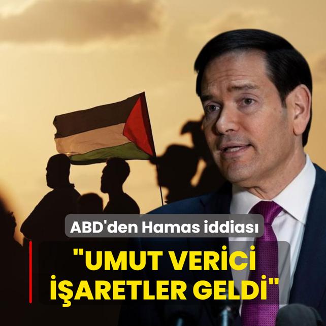 ABD'den Hamas iddias�: Umut verici i�aretler geldi