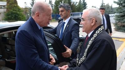 Anayasa Mahkemesi 64 ya��nda! Ba�kan Erdo�an'� t�rene kat�l�m g�sterdi