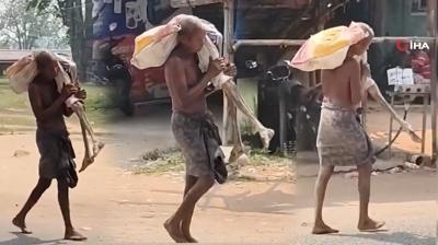 Hindistan'da inan�lmaz olay! Banka 'Sahibini getir' dedi, iskeletiyle gitti