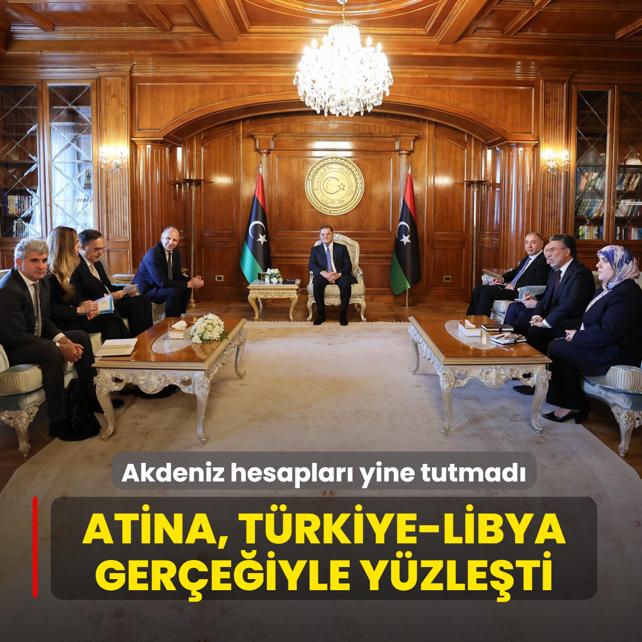 Atina, T�rkiye-Libya ger�e�iyle y�zle�ti! Akdeniz hesaplar� yine tutmad�