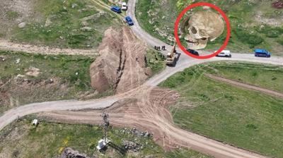 Korkun� s�r ortaya ��kt�! Ankara'da insan kafatas� bulundu