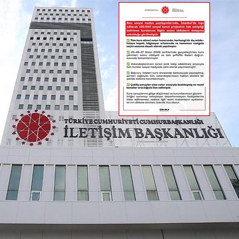 TOK� kuralar�na y�nelik alg� oyunu... DMM sert dille yalanlad�