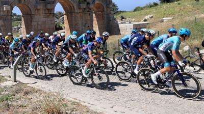 61. Cumhurba�kanl��� T�rkiye Bisiklet Turu'nun 5. etab�n� Casper van Uden kazand�