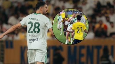 Ma� sonu tansiyon y�kseldi! Merih Demiral ��lg�na d�nd�