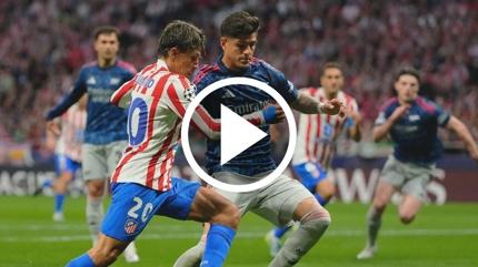 Atletico Madrid - Arsenal ma� �zeti izle! �ampiyonlar Ligi Arsenal ma�� �zet (1-1)