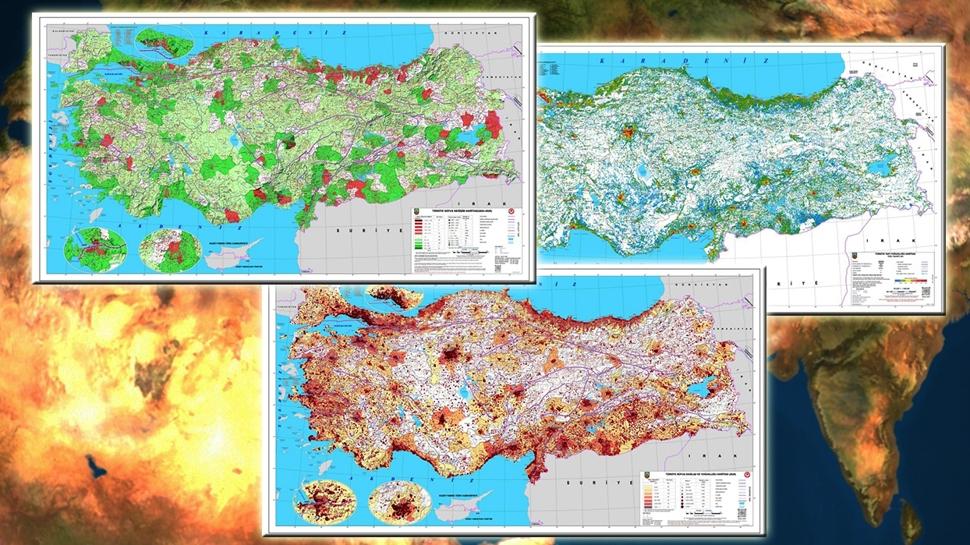 T�rkiye N�fus Da��l���, De�i�imi ve Yap� Yo�unlu�u Haritalar�