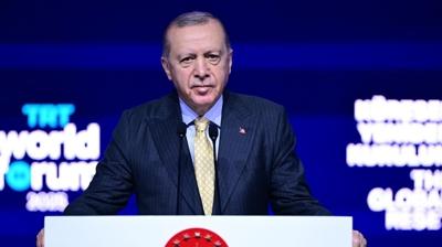 Ba�kan Erdo�an, TRT'nin 62. kurulu� y�l d�n�m�n� kutlad�