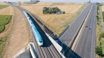 Yeni h�zl� tren hatt� i�in geri say�m! Seyahat s�resi 1 saat 35 dakikaya d��ecek