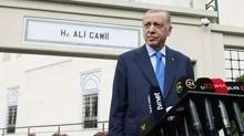 Ba�kan Erdo�an, cuma namaz�n� Hz. Ali Camisi'nde k�ld�