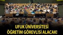 Ufuk �niversitesi ��retim G�revlisi alacak!