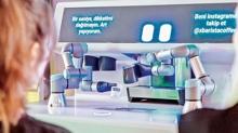 Yerli robotik barista i�ba��nda... Kahveyi metal eller haz�rlayacak