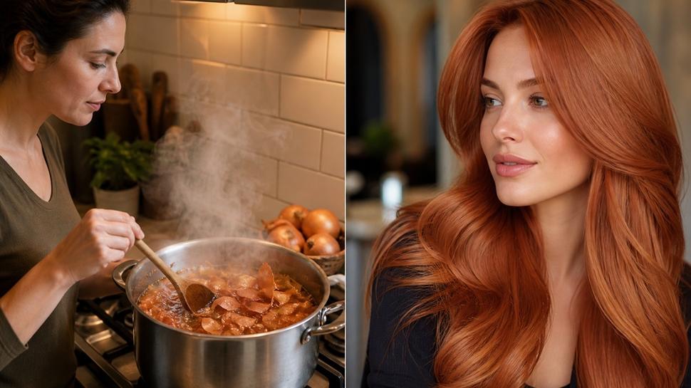 Bir tutam kabuk yetiyor! Beyaz sa�lar� an�nda boyuyor, do�al sa� boyas�