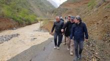 Erzincan'da Kemaliye-Ba�ba�lar kara yolu, heyelan nedeniyle ula��ma kapat�ld�