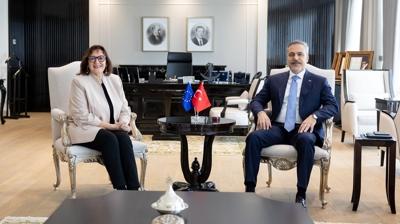 Bakan Fidan, AB Komisyonunun Akdeniz'den sorumlu �yesi Suica ile g�r��t�