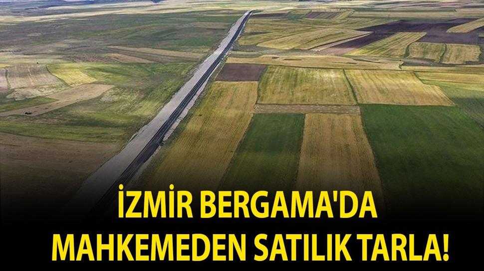 İzmir Bergama'da mahkemeden satılık tarla!