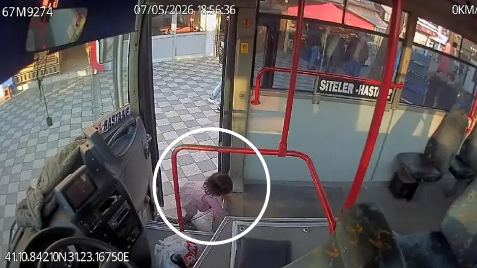 Otobüs şoförü şaşkına uğradı! Bebek firarda gerçek oldu