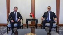 Bakan Fidan, Barzani ile �stanbul'da g�r��t�