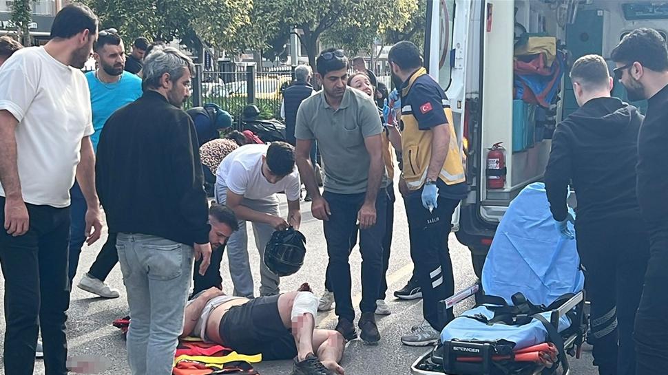 Manisa'da talihsizlikler zinciri: Üst geçitte asansör alarmı, yolda motor faciası