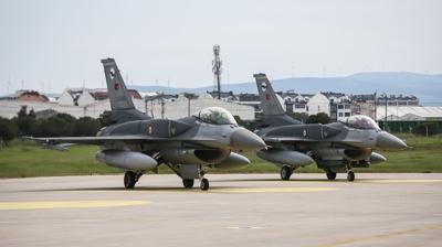 EFES-2026 tatbikat� kapsam�nda Band�rma'dan F-16'lar havaland�