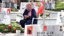 �ehit anneleri, Anneler G�n�'nde evlatlar�n�n kabri ba��nda dua etti