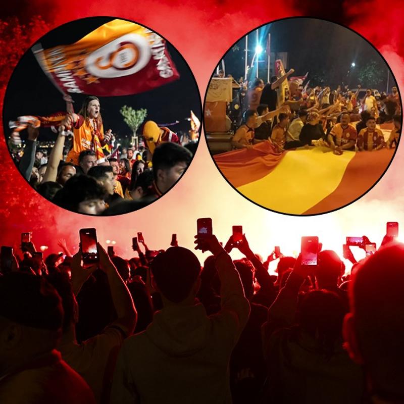 T�rkiye'nin d�rt bir yan�nda Galatasaray'�n �ampiyonlu�u kutland�