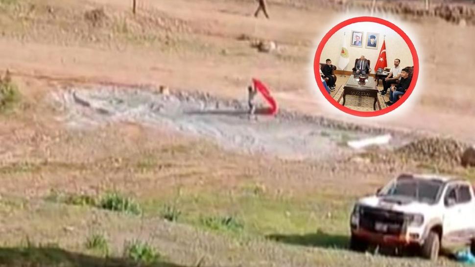 Pistte bir kahraman! 14 yaşındaki Yusuf, al sancağı yerde bırakmadı