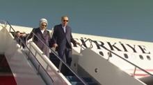 Ba�kan Erdo�an Kazakistan'da... Tokayev resmi t�renle kar��lan�yor