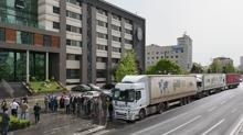 Kayseri'den Gazze'ye g�mr�k engelini a�an yard�m: 3 t�r yola ��kt�