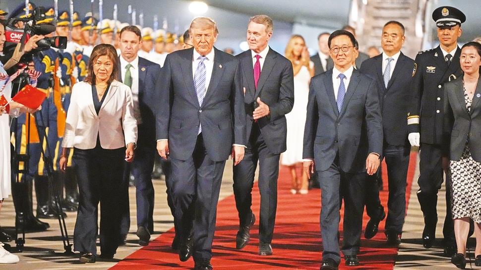 D�nyan�n g�z� Pekin'deki Trump-�i g�r��mesinde