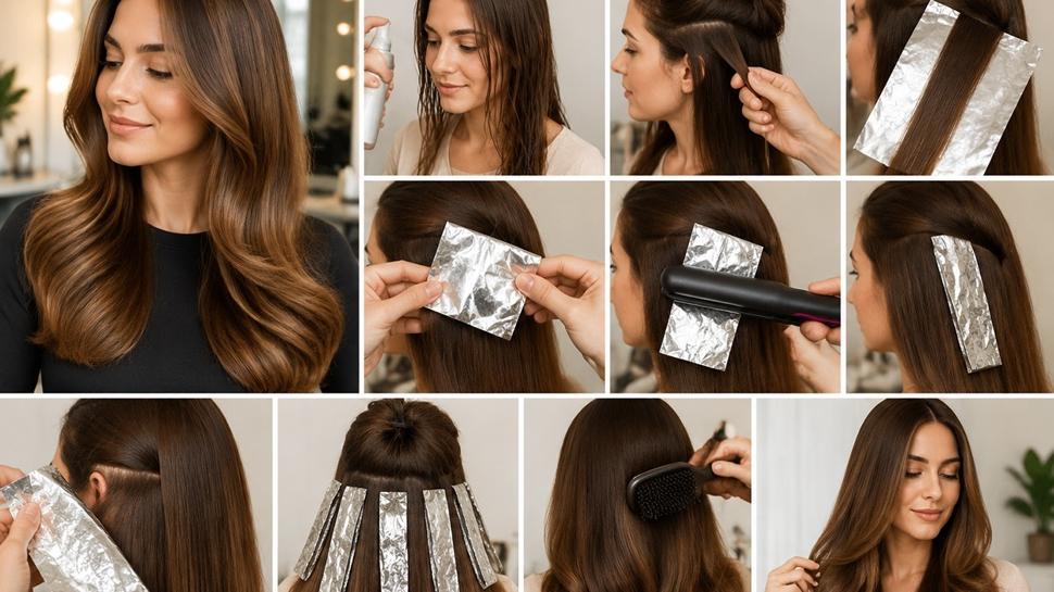 Kuaf�rlerde yeni trend: 5 dakikada f�n y�ntemi: Al�minyum folyo