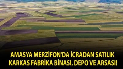 Amasya Merzifon'da icradan satılık karkas fabrika binası, depo ve arsası!