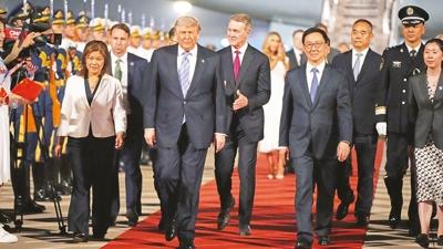 D�nyan�n g�z� Pekin'deki Trump-�i g�r��mesinde