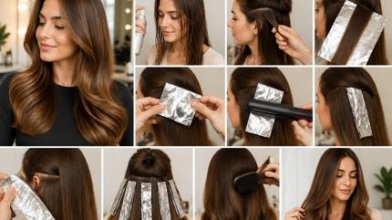 Kuaf�rlerde yeni trend: 5 dakikada f�n y�ntemi: Al�minyum folyo