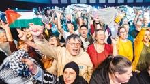 Eurovision'da �soyk�r�m� durdurun' protestosu