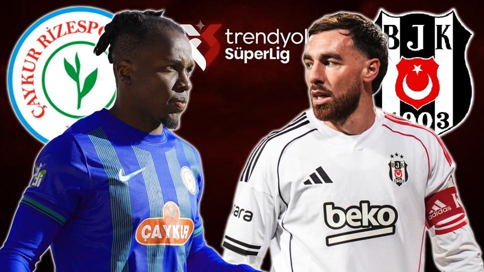 �aykur Rizespor - Be�ikta� ma� kadrosu! S�per Lig Be�ikta� ilk 11'leri belli oldu mu?