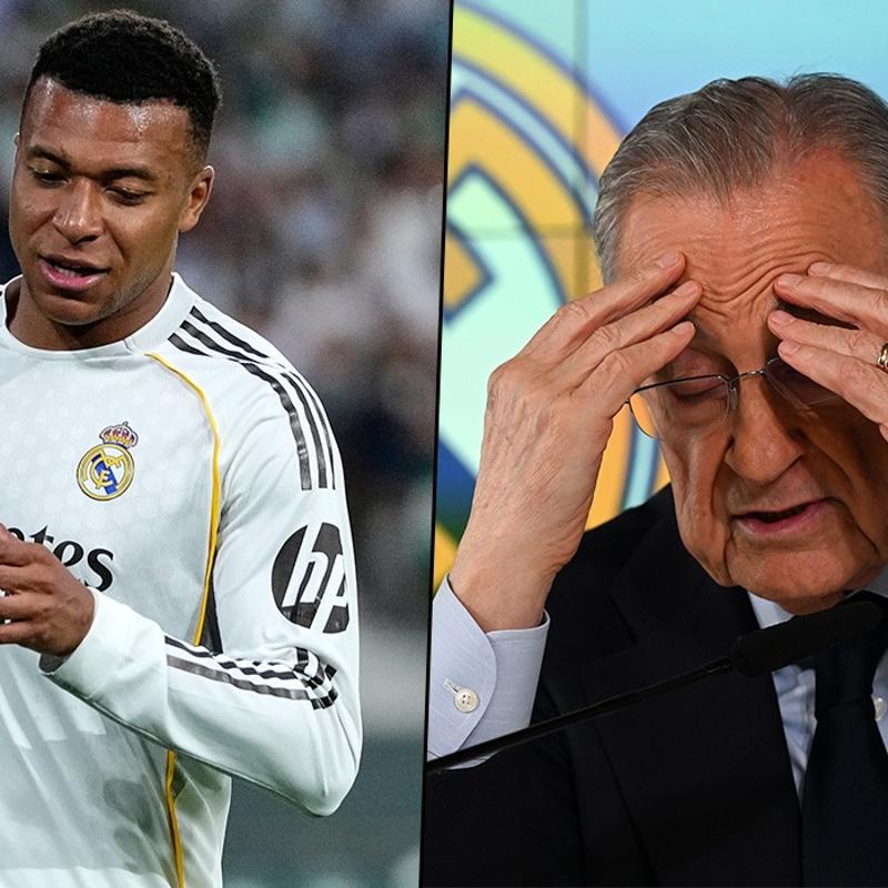 Real Madrid'de kaos s�r�yor! Florentino Perez, Kylian Mbappe...