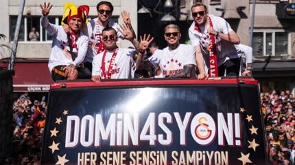 Kutlamalar s�r�yor! Galatasaray'da 26. �ampiyonluk sevinci