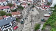 Havza'da selde zarar g�ren demir yolu onar�ld�