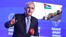 Kurtulmu�'tan Lamine Yamal'a �vg�: Siyonist bask�ya ra�men Filistin bayra��n� sallad�