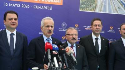 Bakan Uralo�lu: Modern bir kara yolu a�� her alanda b�y�meye katk� sa�lar