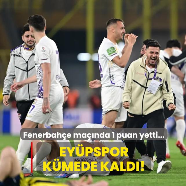 Ey�pspor k�mede kald�! Fenerbah�e ma��nda 1 puan yetti...