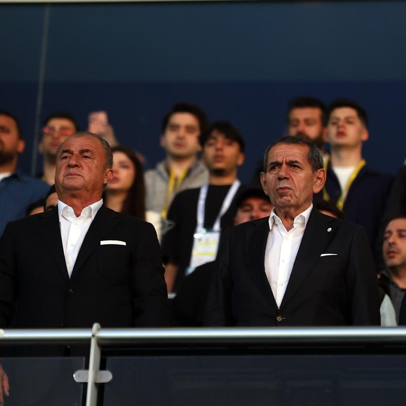 Fatih Terim, Galatasaray ma��n� trib�nde takip etti