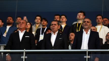 Fatih Terim, Galatasaray ma��n� trib�nde takip etti