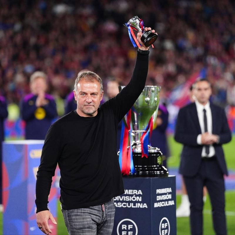 Barcelona, Hansi Flick'in s�zle�mesini uzatt�!