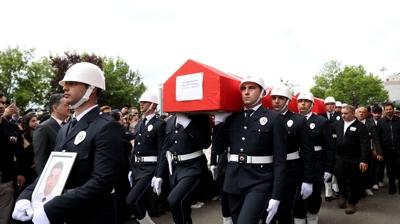 �orlu'dan ac� haber gelmi�ti! �ehit polislerimiz son yolculu�una u�urland�