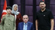 Ba�kan Erdo�an, Gazzeli Ramazan Ebu Cezer ve ailesini kabul etti