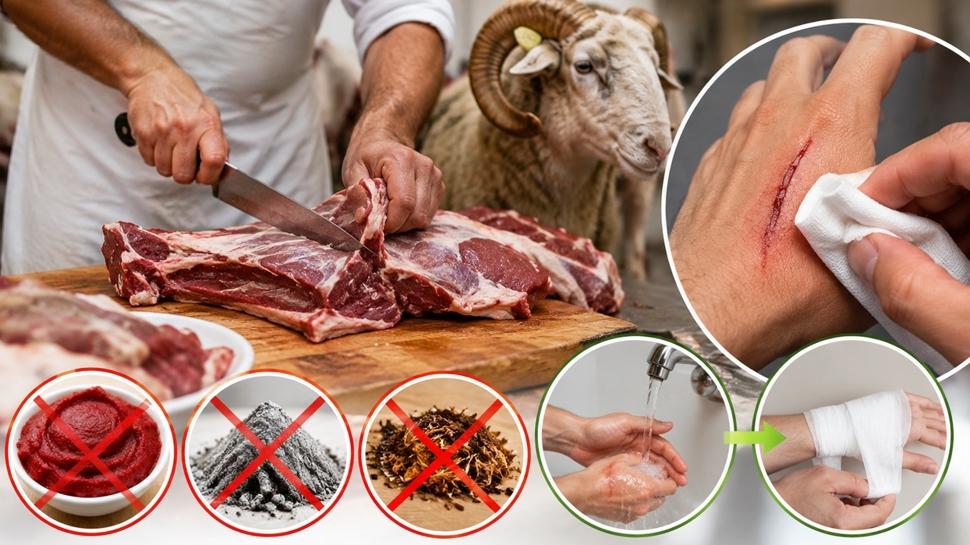 Uzman�ndan acemi kasaplara Kurban Bayram� uyar�s�: K���k kesilerde yaraya asla sal�a s�rmeyin