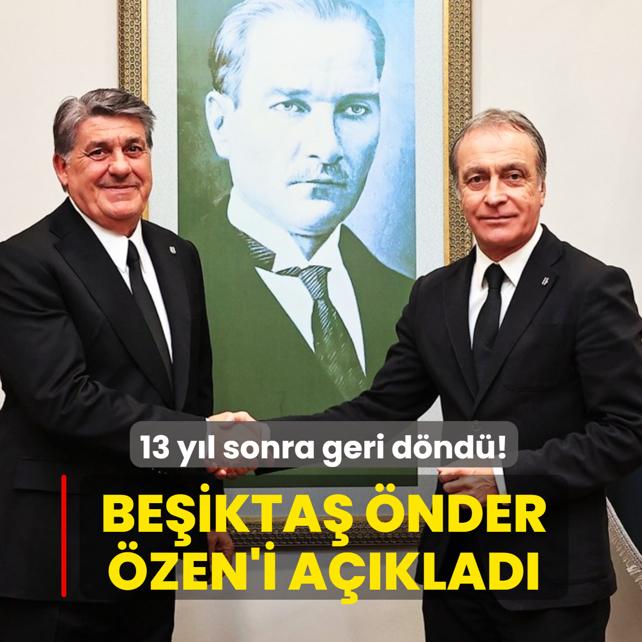 13 y�l sonra geri d�nd�! Be�ikta� �nder �zen'i resmen a��klad�