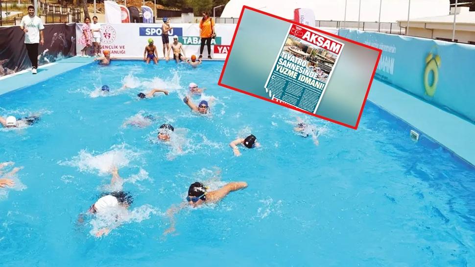 Marmaris'te y�zme sevinci